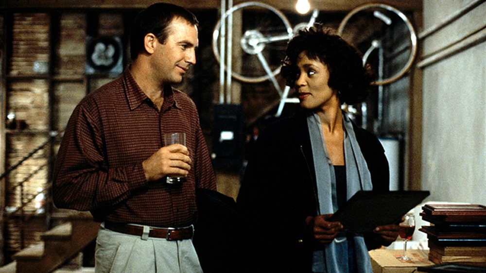 Kevin Costner and Whitney Houston 