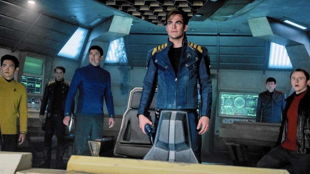The crew of the Enterprise as seen in the Star Trek reboot