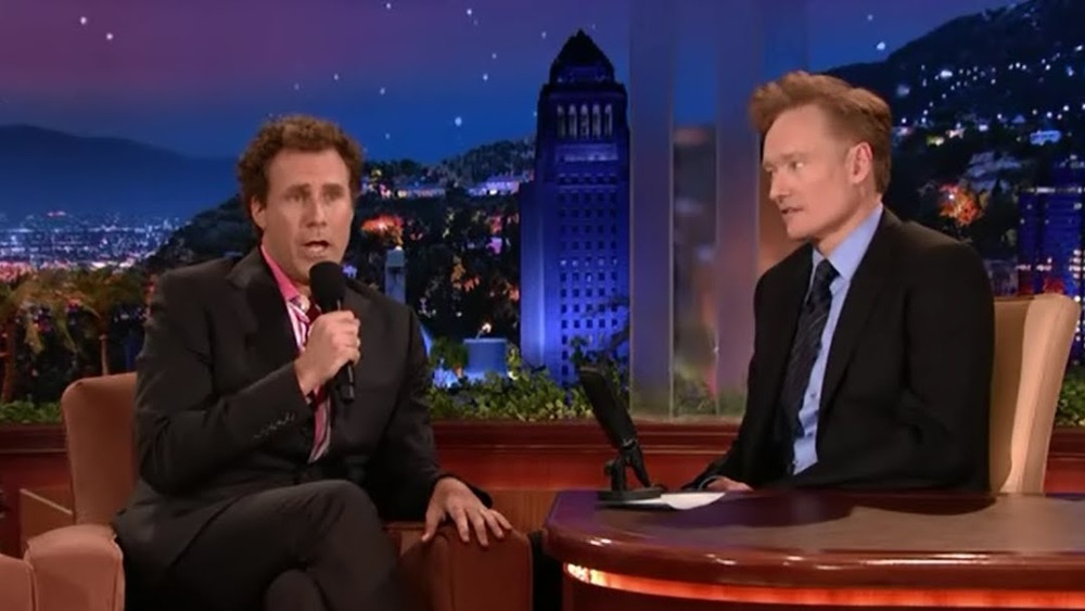 Will Ferrell and Conan O'Brien on the Tonight Show