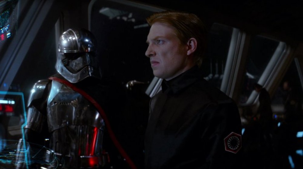Domhnall Gleeson as General Hux in The Last Jedi