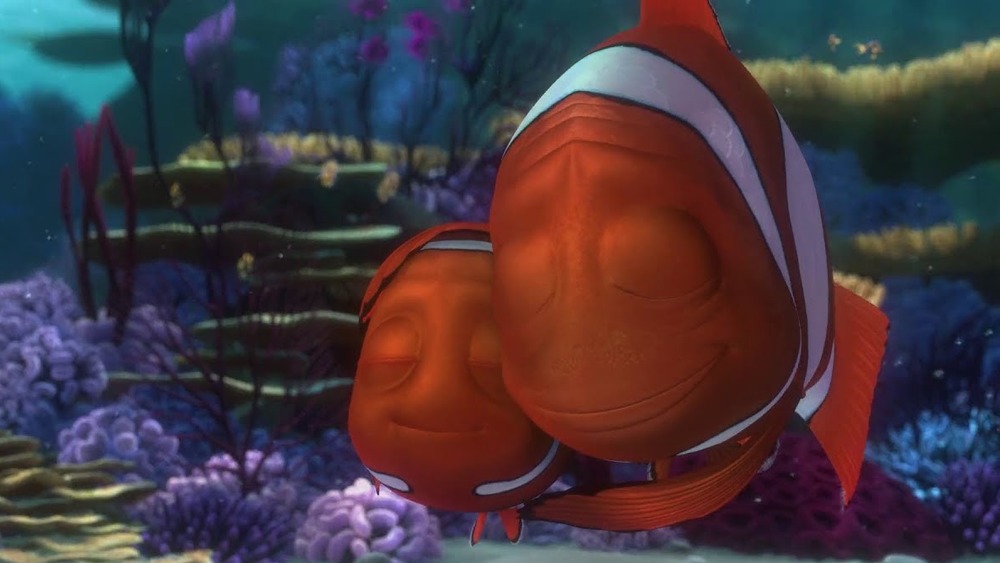 Nemo hugging his dad