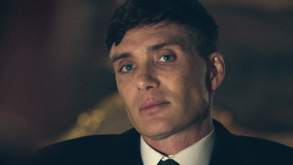 Tommy Shelby looking pensive