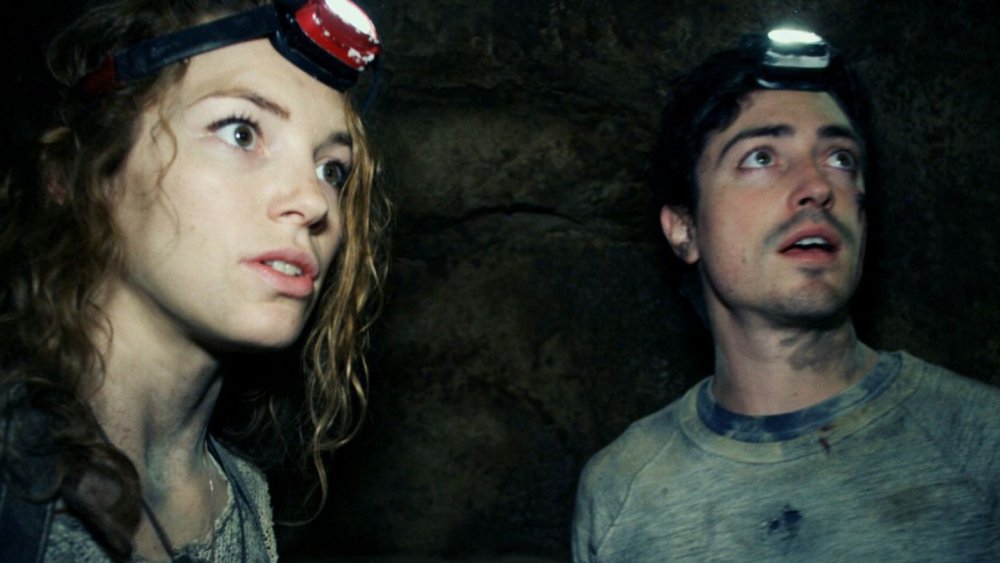 Perdita Weeks and Ben Feldman in As Above, So Below