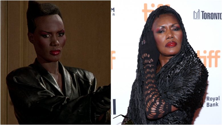 Grace Jones then and now