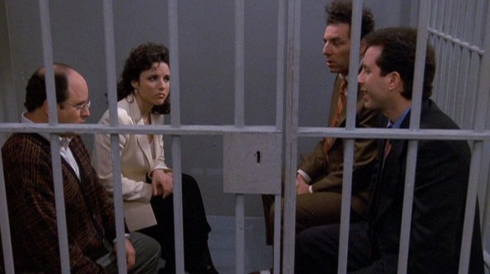 Seinfeld cast sitting in jail
