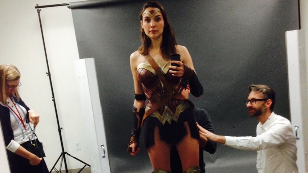 Gadot Wonder Woman costume test